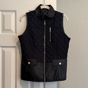 Black Quilted Vest